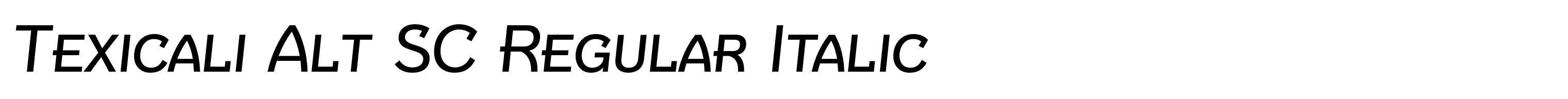 Texicali Alt SC Regular Italic